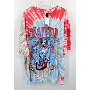 Grateful Dead Tie Dye H&M Divided Adult Tshirt Size 3XL Basketball Dunk